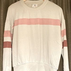 Sundry striped long sleeve sweatshirt